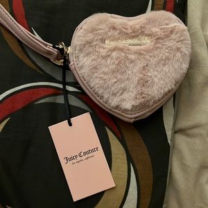 Brand New With Tags Juicy Couture Fluffy Heart Wallet